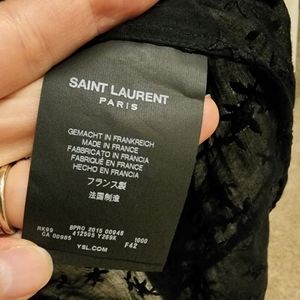 Saint laurent tulle cocktail dress